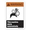 Signmission ANSI Warning, This Machine Starts Automatically, 10in X 7in Rigid Plastic, 7" H, 10" W, Landscape OS-WS-P-710-L-19963 - alternate 1